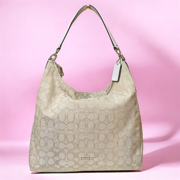 Coach Handbags - Coach Signature Celeste Large Hobo Shoulder Bag